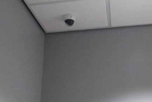 Completed home security camera installation